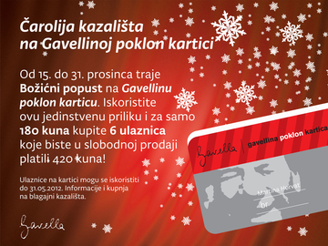 Gavellina poklon kartica idealan je poklon pod bor!